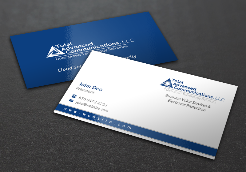 Business Card Design by Brand aid for Total Advanced Communications, LLC | Design #12667160