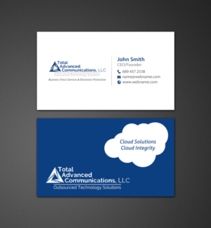 Business Card Design by chandrayaan.creative for Total Advanced Communications, LLC | Design: #12665165