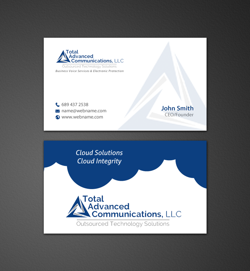 Business Card Design by chandrayaan.creative for Total Advanced Communications, LLC | Design #12665171