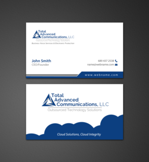 Business Card Design by chandrayaan.creative for Total Advanced Communications, LLC | Design: #12665172
