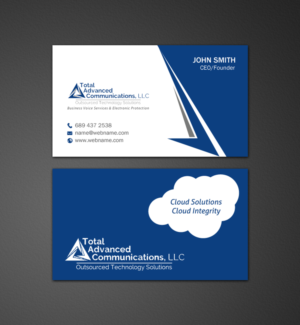 Business Card Design by chandrayaan.creative for Total Advanced Communications, LLC | Design: #12665177