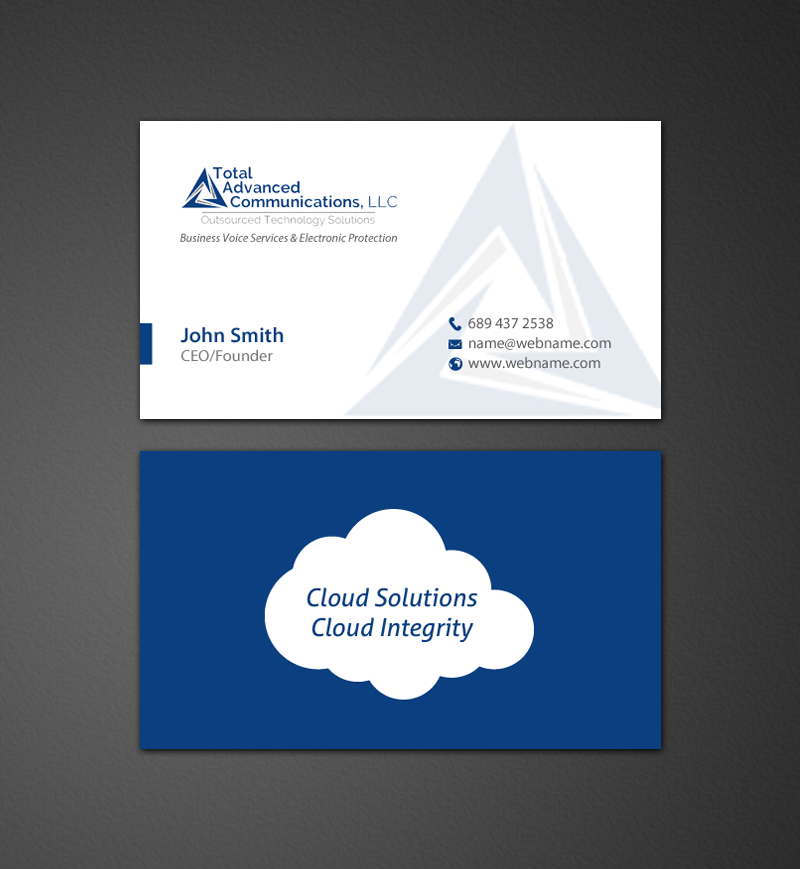 Business Card Design by chandrayaan.creative for Total Advanced Communications, LLC | Design #12665611