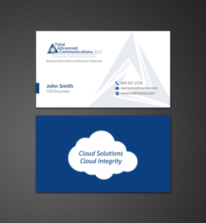 Business Card Design by chandrayaan.creative for Total Advanced Communications, LLC | Design: #12665611