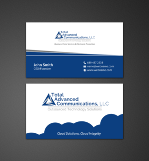 Business Card Design by chandrayaan.creative for Total Advanced Communications, LLC | Design: #12665612