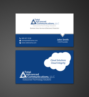 Business Card Design by chandrayaan.creative for Total Advanced Communications, LLC | Design: #12666619