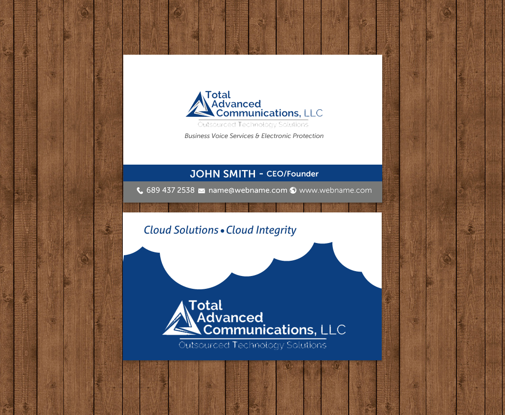 Business Card Design by chandrayaan.creative for Total Advanced Communications, LLC | Design #12725240