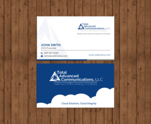 Business Card Design by chandrayaan.creative for Total Advanced Communications, LLC | Design: #12725241