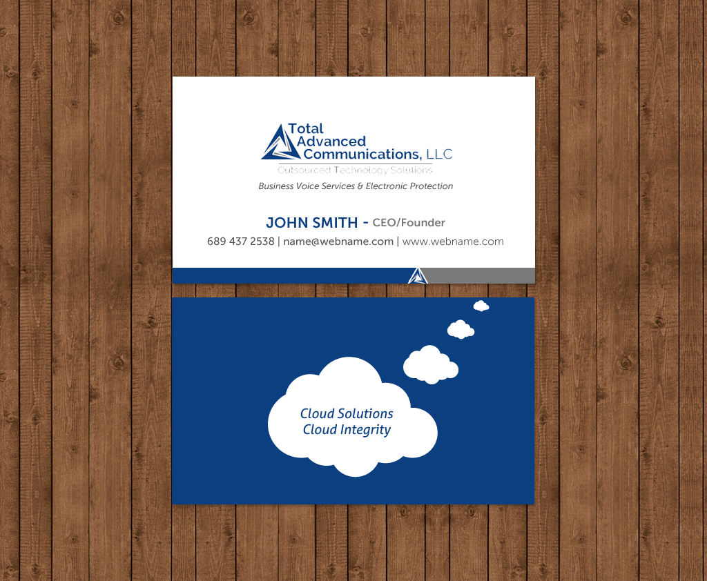 Business Card Design by chandrayaan.creative for Total Advanced Communications, LLC | Design #12725242