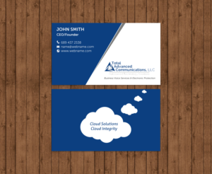 Business Card Design by chandrayaan.creative for Total Advanced Communications, LLC | Design: #12725243