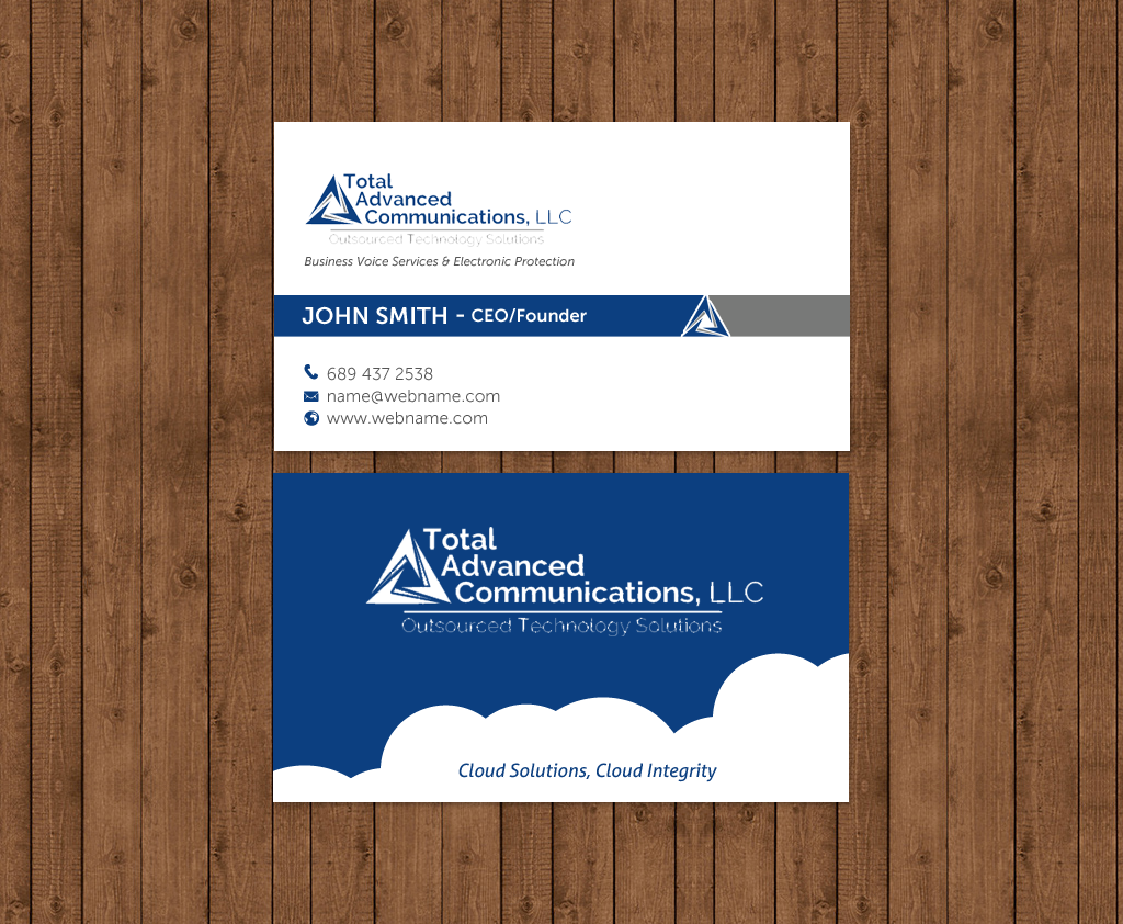Business Card Design by chandrayaan.creative for Total Advanced Communications, LLC | Design #12725244