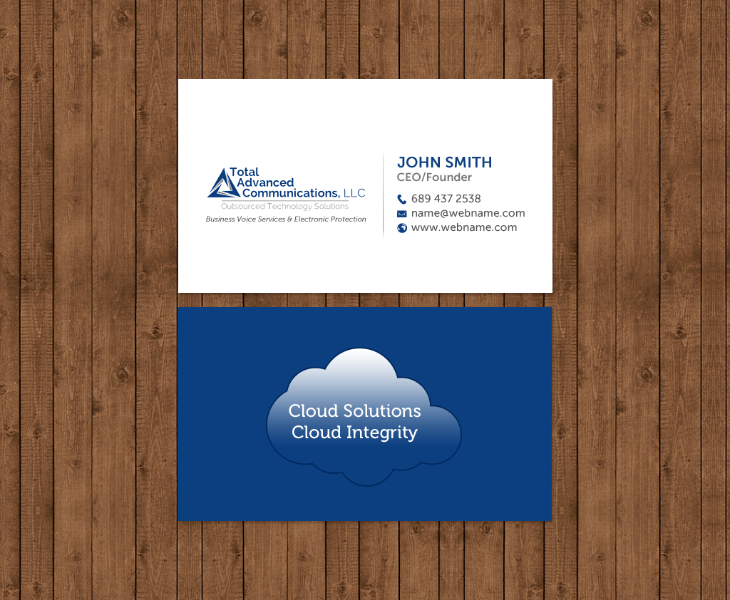 Business Card Design by chandrayaan.creative for Total Advanced Communications, LLC | Design #12725245