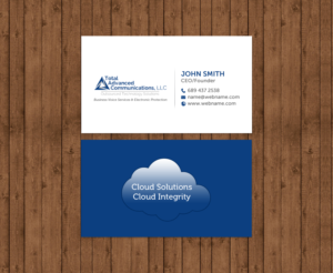 Business Card Design by chandrayaan.creative for Total Advanced Communications, LLC | Design: #12725245