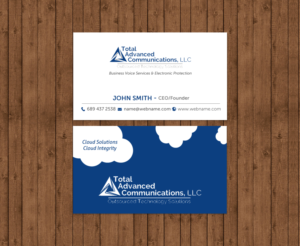 Business Card Design by chandrayaan.creative for Total Advanced Communications, LLC | Design: #12725247