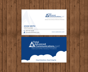 Business Card Design by chandrayaan.creative for Total Advanced Communications, LLC | Design: #12725248