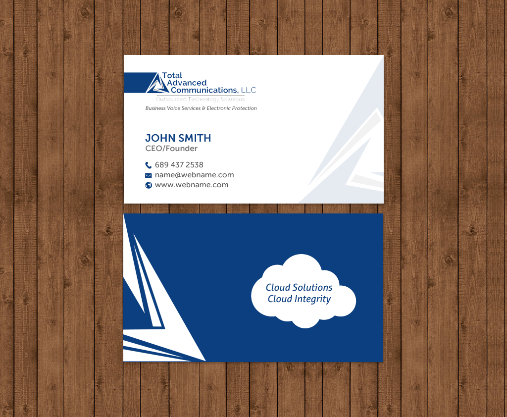 Design de Carte de Visite par chandrayaan.creative pour Total Advanced Communications, LLC | Design #12725267