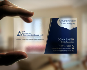 Business Card Design by chandrayaan.creative for Total Advanced Communications, LLC | Design: #12725271