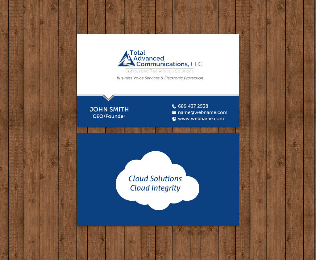 Business Card Design by chandrayaan.creative for Total Advanced Communications, LLC | Design #12725308