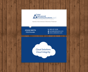 Business Card Design by chandrayaan.creative for Total Advanced Communications, LLC | Design: #12725308