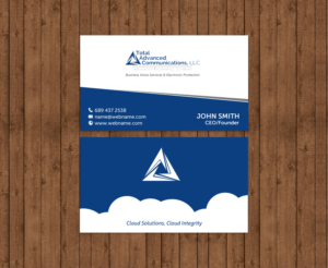 Business Card Design by chandrayaan.creative for Total Advanced Communications, LLC | Design: #12725311
