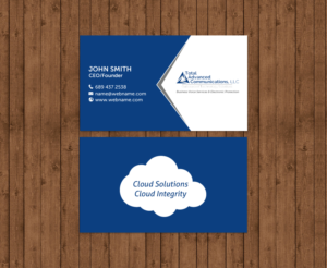 Business Card Design by chandrayaan.creative for Total Advanced Communications, LLC | Design: #12725312