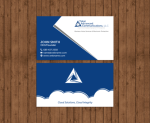 Business Card Design by chandrayaan.creative for Total Advanced Communications, LLC | Design: #12725314