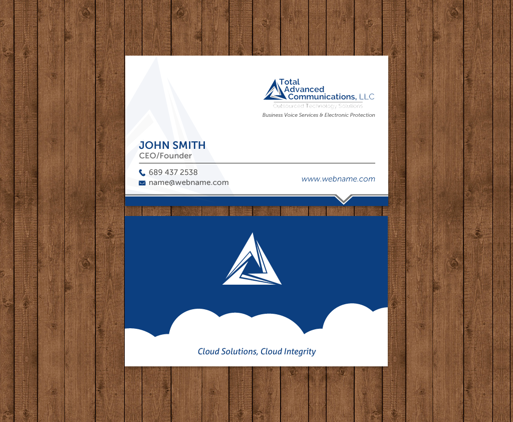 Business Card Design by chandrayaan.creative for Total Advanced Communications, LLC | Design #12725315