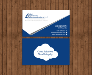 Business Card Design by chandrayaan.creative for Total Advanced Communications, LLC | Design: #12725317