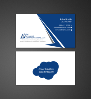 Business Card Design by chandrayaan.creative for Total Advanced Communications, LLC | Design: #12725592