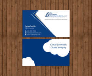 Business Card Design by chandrayaan.creative for Total Advanced Communications, LLC | Design: #12727410