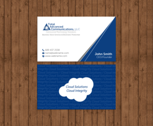 Business Card Design by chandrayaan.creative for Total Advanced Communications, LLC | Design: #12727412