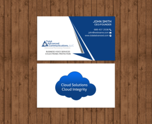 Business Card Design by chandrayaan.creative for Total Advanced Communications, LLC | Design #12770506
