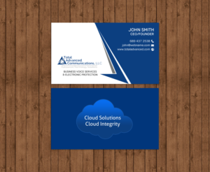 Business Card Design by chandrayaan.creative for Total Advanced Communications, LLC | Design: #12770530