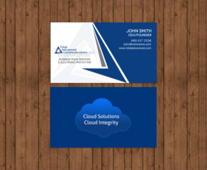 Business Card Design by chandrayaan.creative for Total Advanced Communications, LLC | Design: #12770774