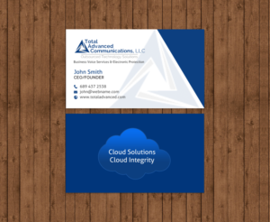 Business Card Design by chandrayaan.creative for Total Advanced Communications, LLC | Design: #12771379