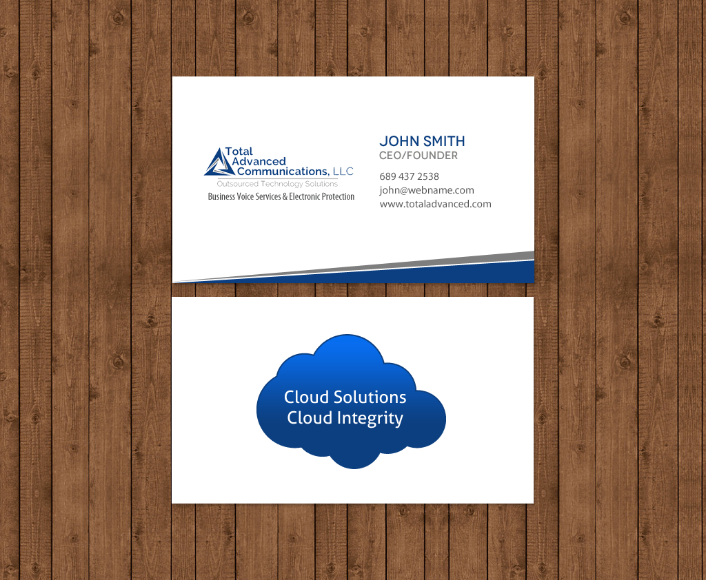 Business Card Design by chandrayaan.creative for Total Advanced Communications, LLC | Design #12771534