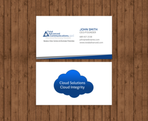 Business Card Design by chandrayaan.creative for Total Advanced Communications, LLC | Design: #12771547