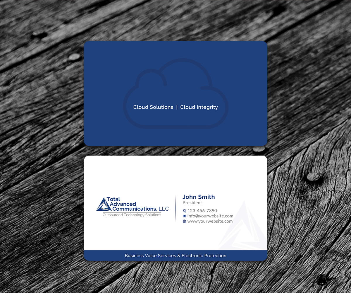 Business Card Design by SS_Designs for Total Advanced Communications, LLC | Design #12689793