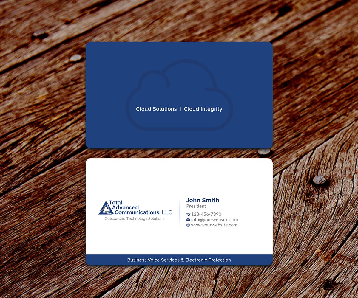 Business Card Design by SS_Designs for Total Advanced Communications, LLC | Design #12689794