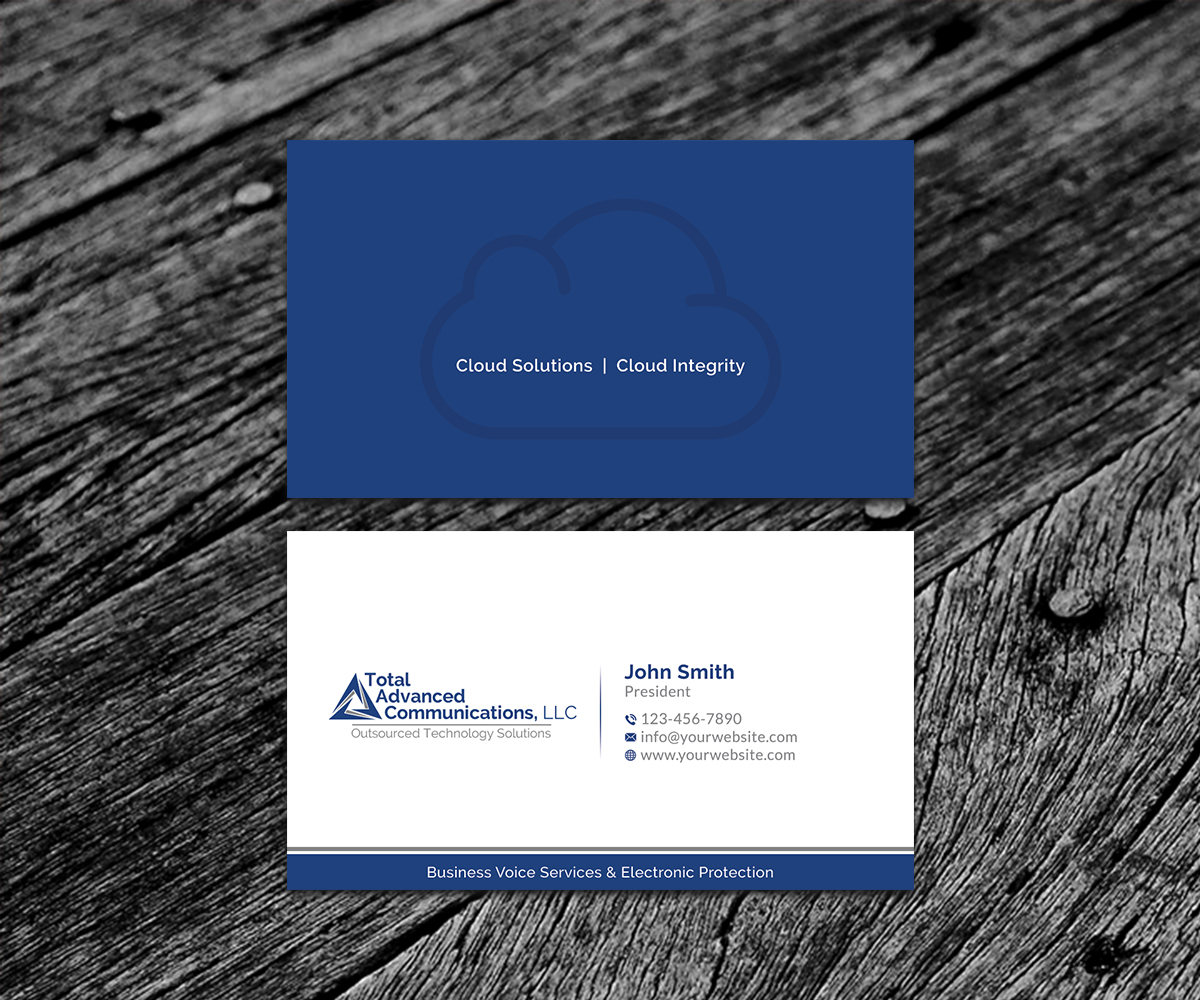 Business Card Design by SS_Designs for Total Advanced Communications, LLC | Design #12689795