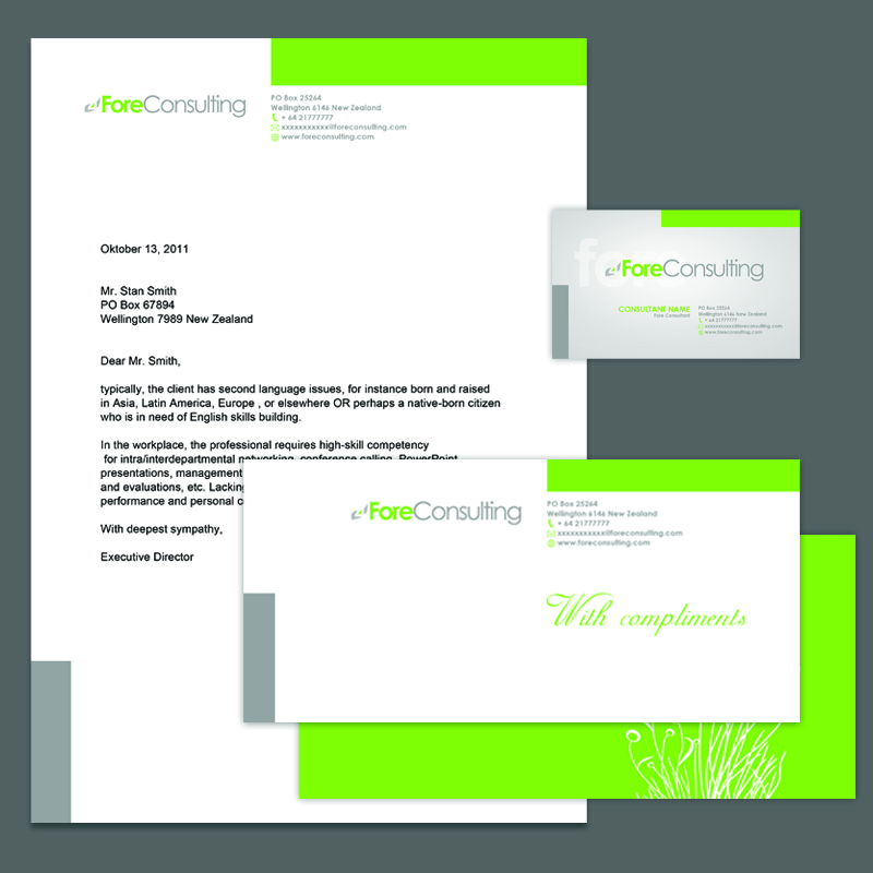 Schreibwaren-Design von Ilona Maslioukovskagia für ForeConsulting | Design #452632