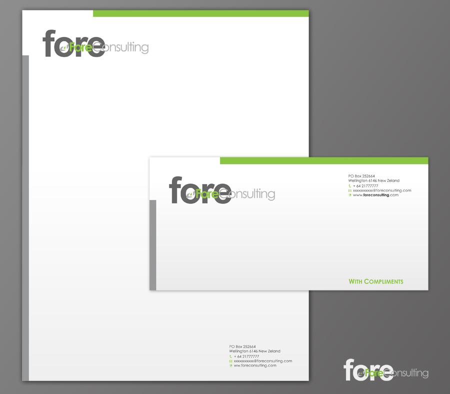 Stationery Design by woelan for ForeConsulting | Design #447408
