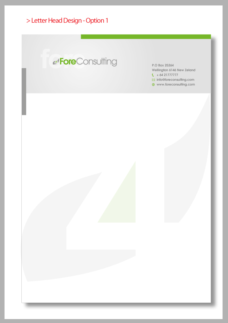 Schreibwaren-Design von CREATIVE VIJAY für ForeConsulting | Design #451923