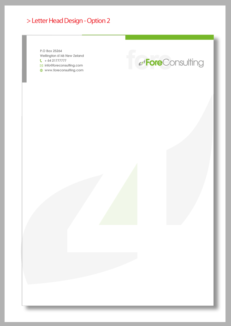 Schreibwaren-Design von CREATIVE VIJAY für ForeConsulting | Design #451926