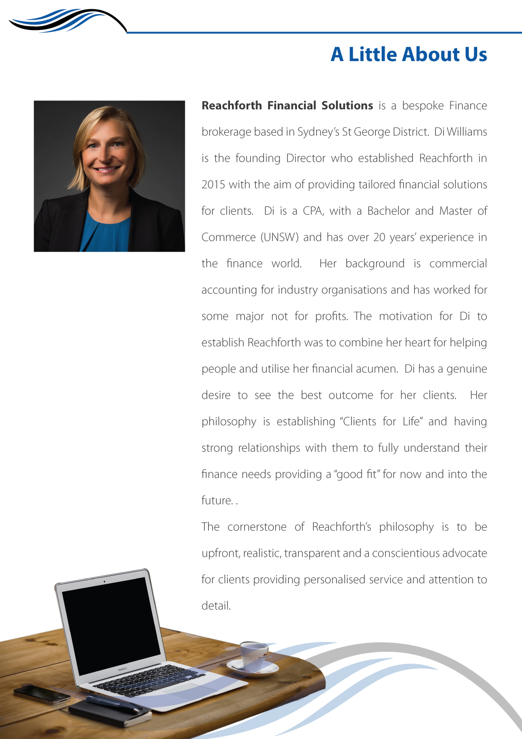 Brochure Design by Impressive Sol for Reachforth Financial Solutions Pty Ltd | Design #15700365