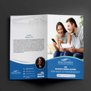 Brochure Design by debdesign for Reachforth Financial Solutions Pty Ltd | Design: #15662066