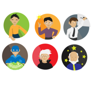 Social networking app needs a dozen badge designs | Icon Design by Hatem