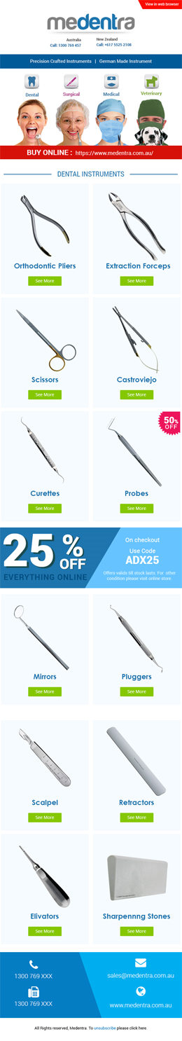 Email Marketing Design by Expert Designer for Medentra | Design: #10395031