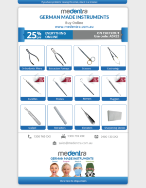 Email Marketing Design by Kristina Andonoff for Medentra | Design: #10426664