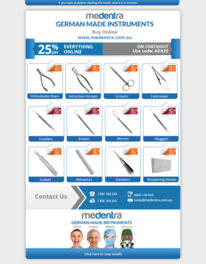 Email Marketing Design by Kristina Andonoff for Medentra | Design: #10436561