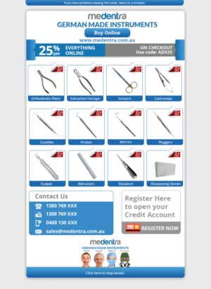 Design de Marketing Électronique par Kristina Andonoff pour Medentra | Design : #10447919